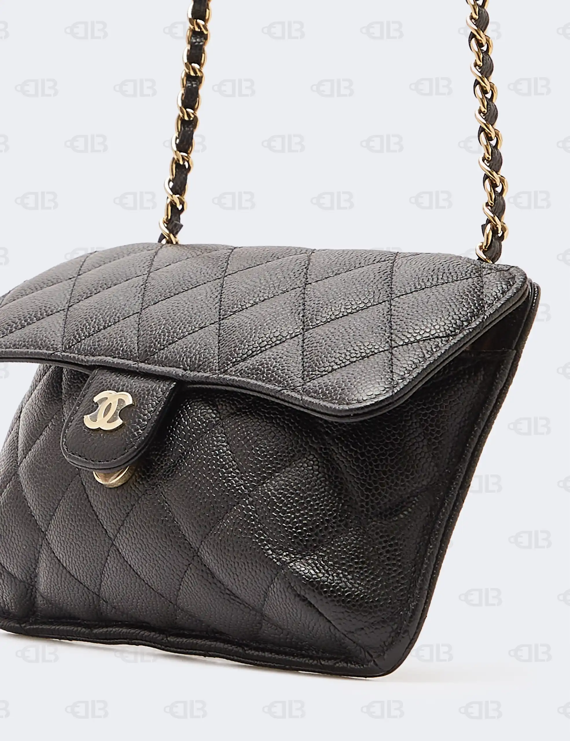 Chanel Classic Square Flap Mini Black Calfskin Bag