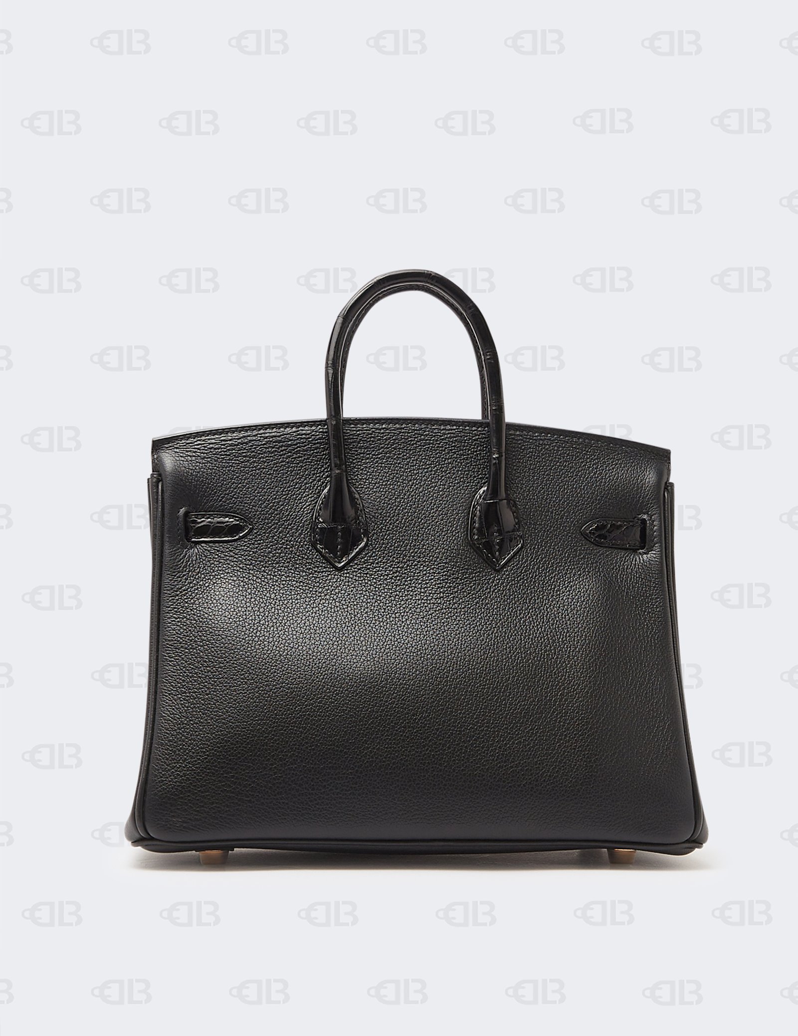 Hermes Noir Novillo Niloticus Touch Birkin 25