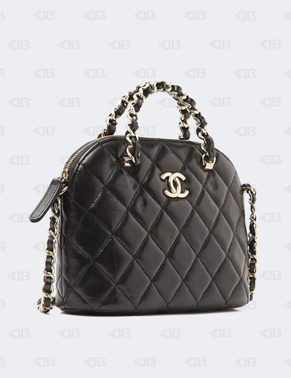 Chanel Quilted CC Black Leather Flap Bag