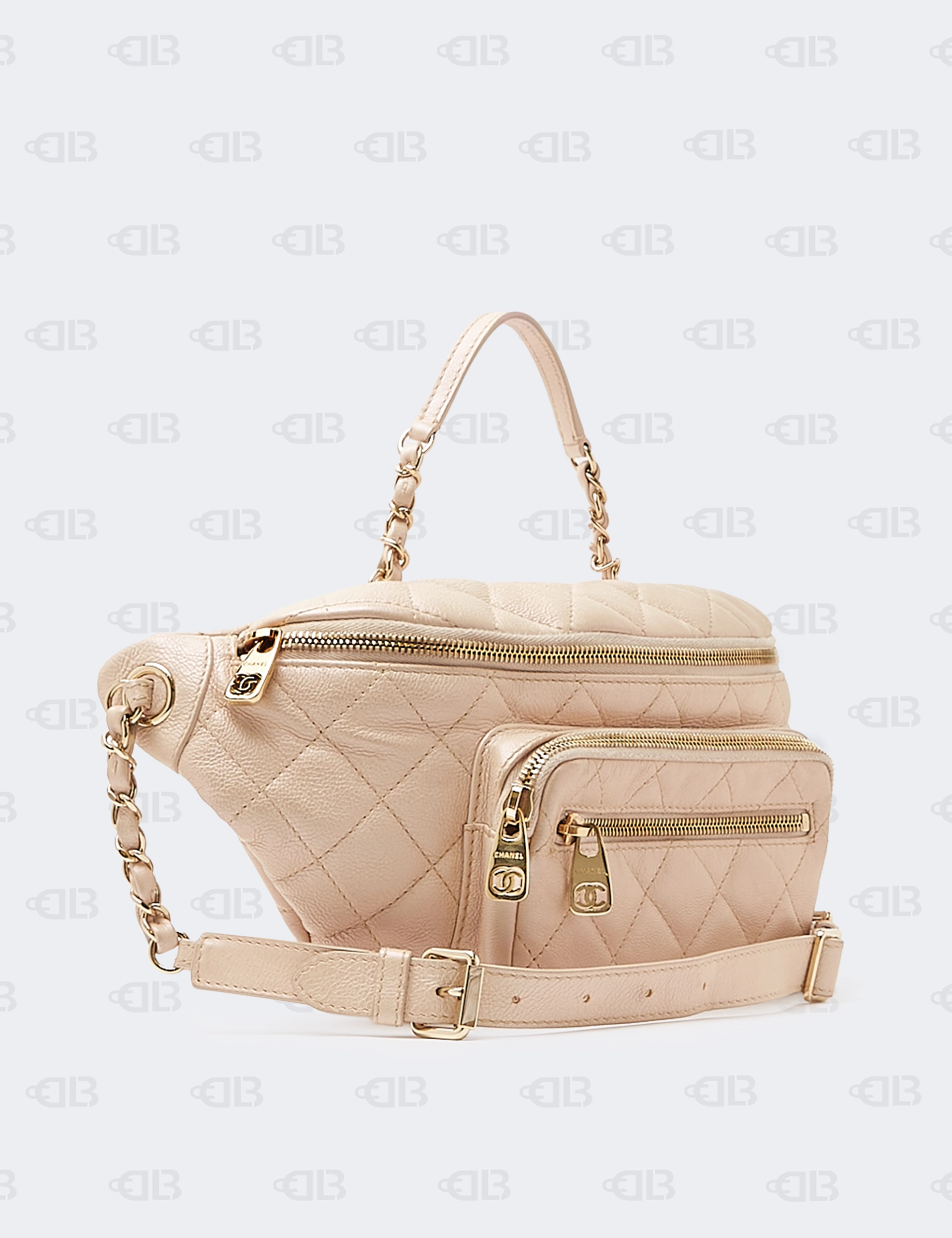 Fendi Canvas Cuoio Romano Selleria Astrology Mini Peekaboo Iconic Satchel Camelia