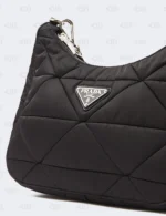 Prada Black Re-Nylon Padded Tessuto Quilted Bag