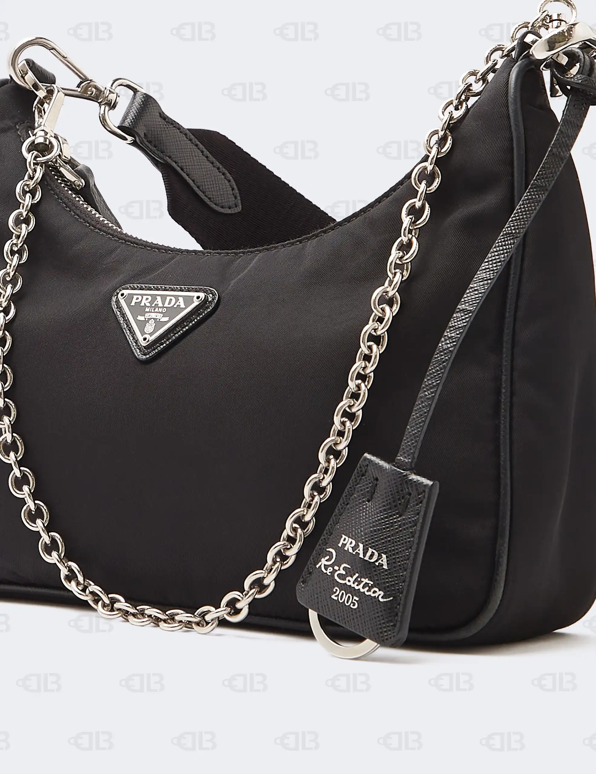 Prada Black Nylon and Saffiano Leather