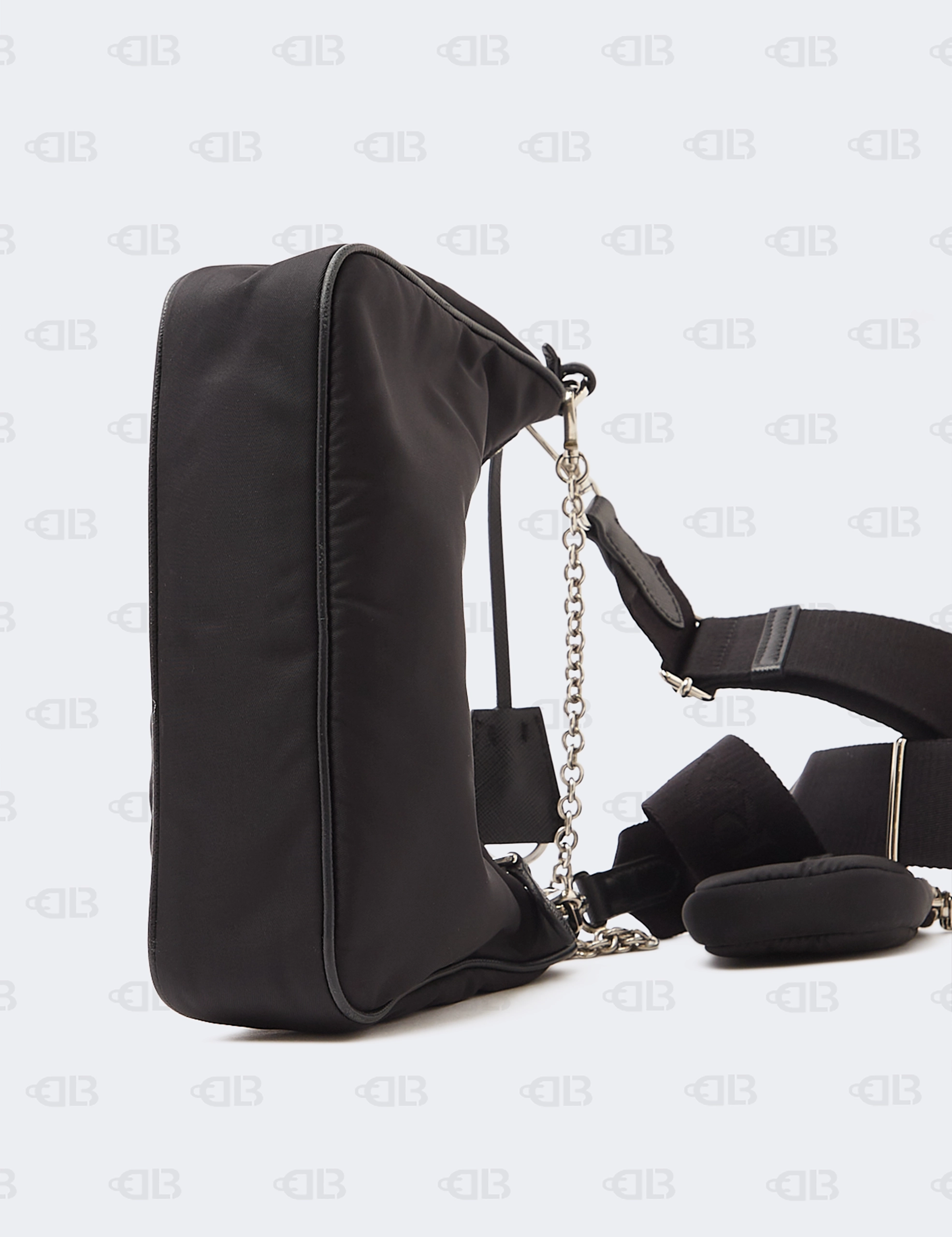 Prada Black Nylon and Saffiano Leather