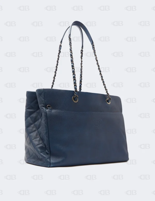 Chanel Black Quilted Caviar Leather Medium Classic Double Flap Bag