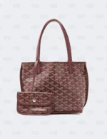 Goyard Red Canvas Mini Anjou Bag