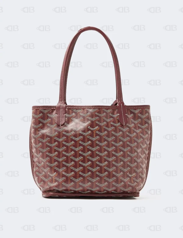 Goyard Red Canvas Mini Anjou Bag
