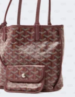 Goyard Red Canvas Mini Anjou Bag
