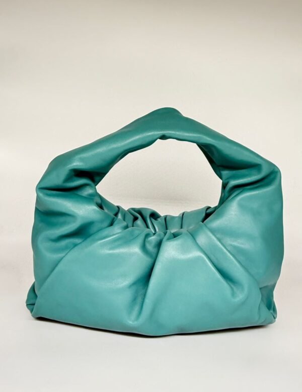 Bottega Veneta Blue Shoulder Pouch In Nappa Calfskin Leather