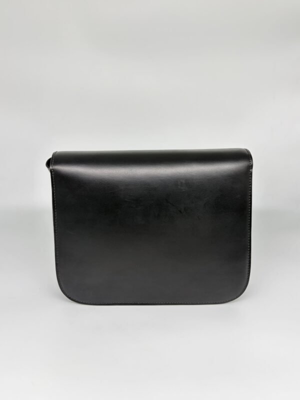 Celine Black Classic Box Medium Leather Bag
