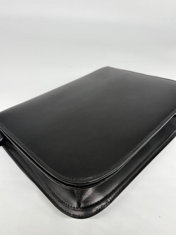 Celine Black Classic Box Medium Leather Bag