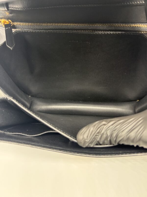 Celine Black Classic Box Medium Leather Bag