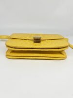 Celine Yellow Python Medium Classic Box Shoulder Bag