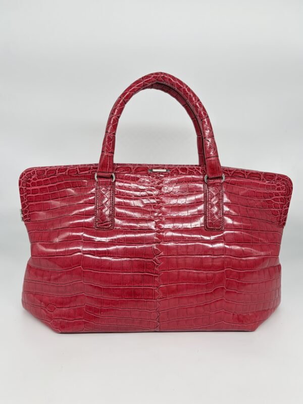 Bottega Veneta Fuchsia Vintage Crocodile Bag