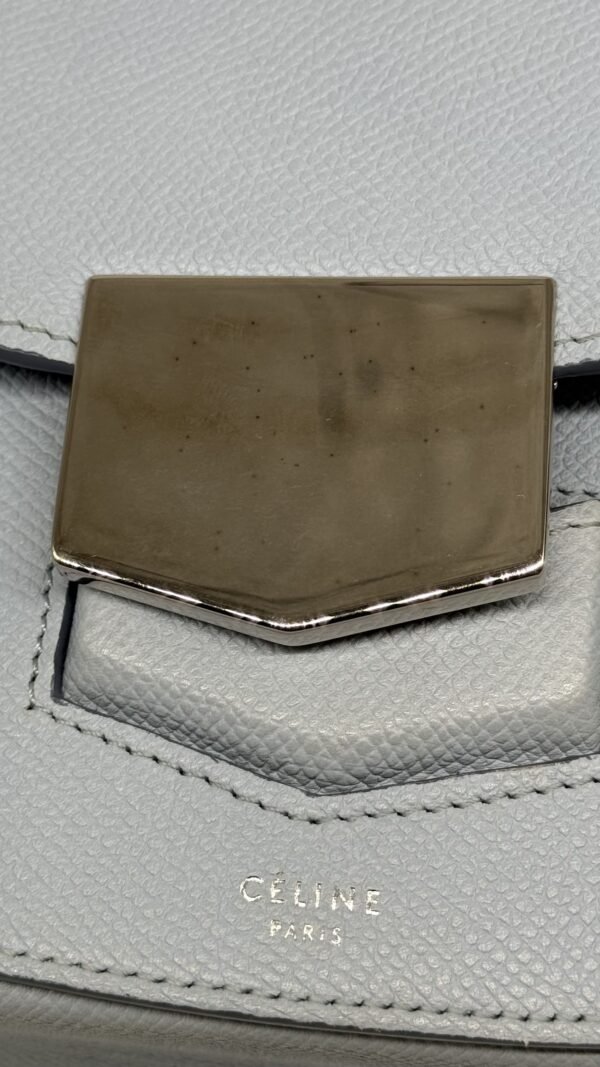 Celine Light Blue Trotteur Leather Crossbody Bag
