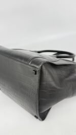 Celine Black Phantom Large Luggage Bag In Corcodile Embossed Leather