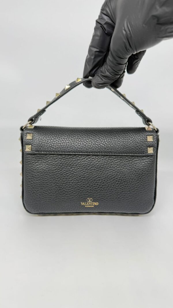 Valentino Gravani Black Rockstud Crossbody Bag