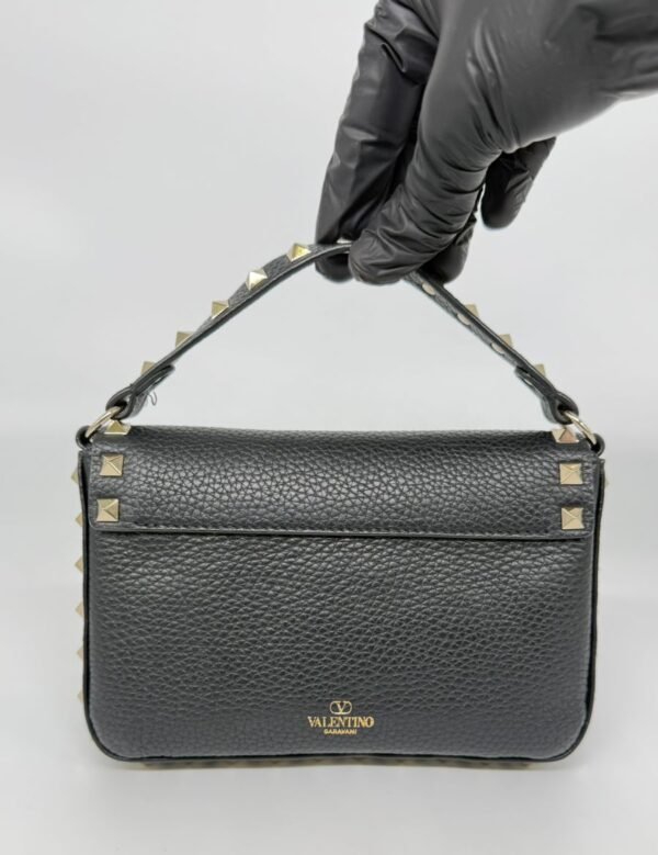 Valentino Gravani Black Rockstud Crossbody Bag