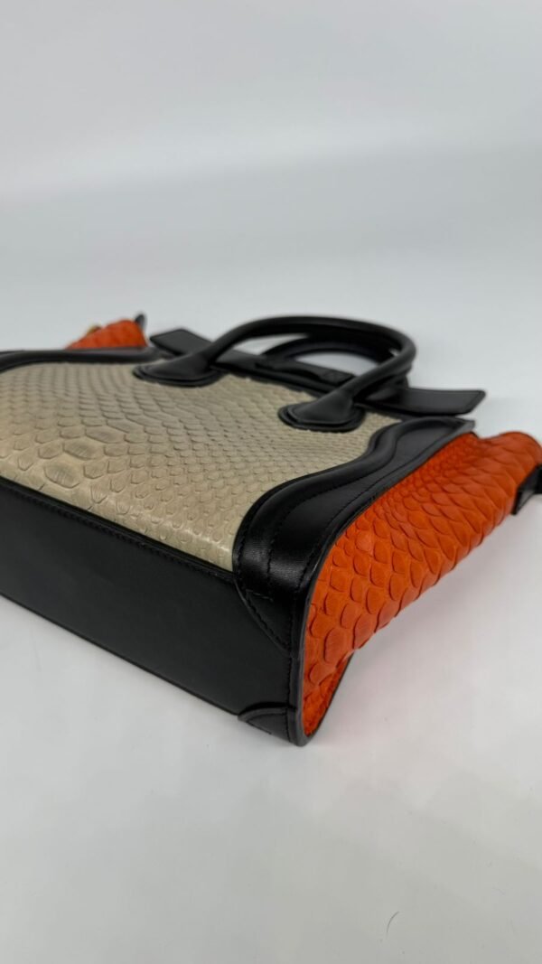 Celine Tri Color Python And Leather Nano Luggage Bag