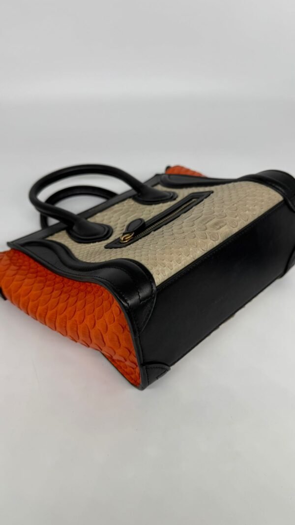 Celine Tri Color Python And Leather Nano Luggage Bag