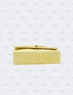 Chanel Yellow Iridescent Glazed Calfskin Medium Classic Double Flap Bag