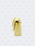 Chanel Yellow Iridescent Glazed Calfskin Medium Classic Double Flap Bag