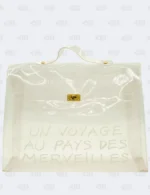 Hermès Kelly Clear Vinyl Souvenir de l'Expositon 1997 with Gold Hardware