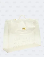 Hermès Kelly Clear Vinyl Souvenir de l'Expositon 1997 with Gold Hardware