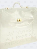 Hermès Kelly Clear Vinyl Souvenir de l'Expositon 1997 with Gold Hardware