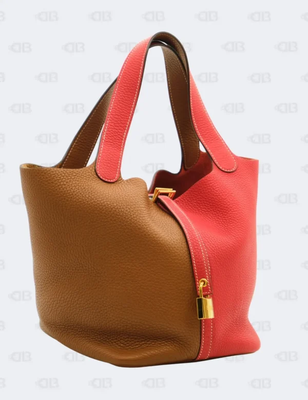 Hermès Picotin Lock Casaque 22 Bi-Color Taurillon Clemence