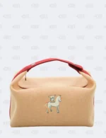 Hermès Bride-a-Brac Large Terracotta Cabriole Herringbone Case