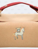 Hermès Bride-a-Brac Large Terracotta Cabriole Herringbone Case