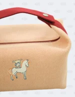 Hermès Bride-a-Brac Large Terracotta Cabriole Herringbone Case