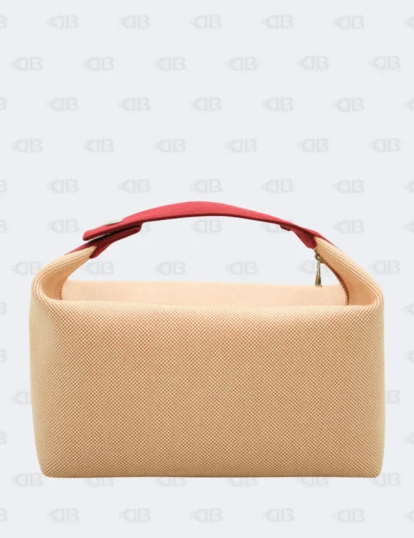 Hermès Bride-a-Brac Large Terracotta Cabriole Herringbone Case