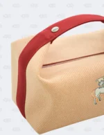 Hermès Bride-a-Brac Large Terracotta Cabriole Herringbone Case