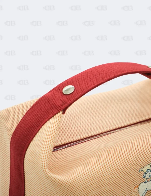 Hermès Bride-a-Brac Large Terracotta Cabriole Herringbone Case