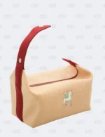 Hermès Bride-a-Brac Large Terracotta Cabriole Herringbone Case