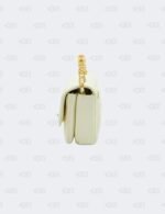 Chanel CC White Crystal Top Handle Flap Bag