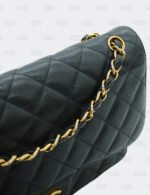 Chanel Black Quilted Caviar Jumbo Classic Double Flap Bag