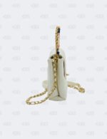 Chanel White Quilted Matelasse 2Way Chain Shoulder Bag