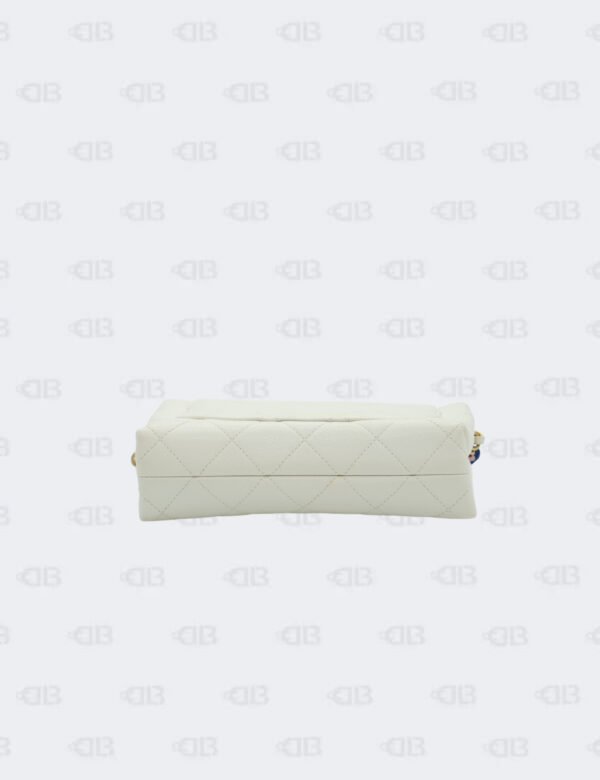Chanel White Quilted Matelasse 2Way Chain Shoulder Bag