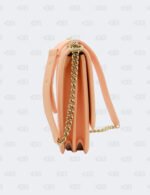 Brandnew Chanel Peach North South In Quilted Caviar Leather Boy Flap Bag