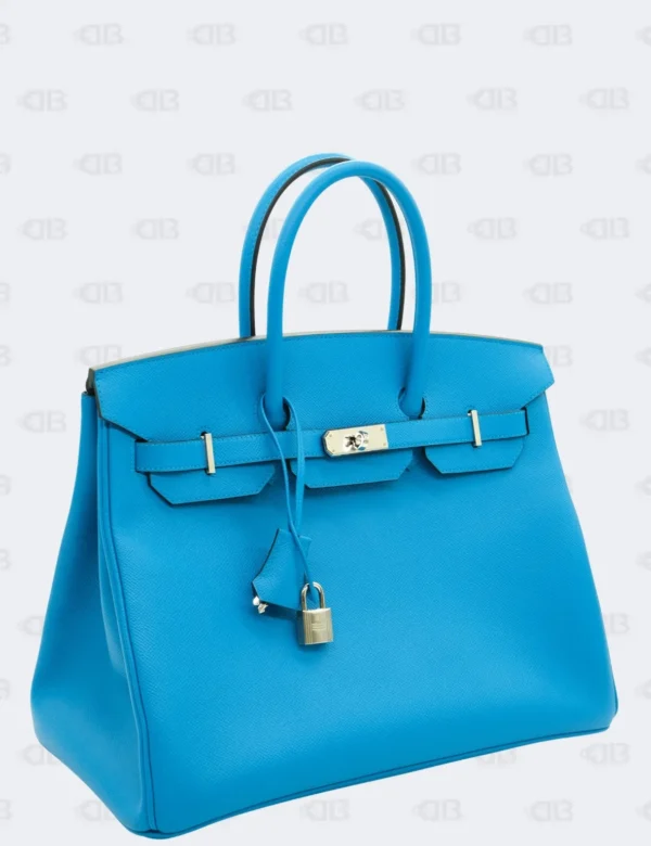 Hermes Birkin 35 Bleu Zanzibar Epsom with Palladium Hardware