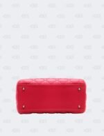 Christian Dior Medium Fuchsia Cannage Lambskin Lady Dior Tote Bag