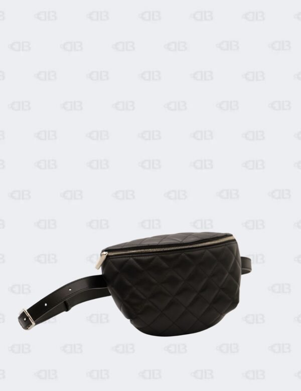 Chanel Black Quilted Lambskin Leather Waist Belt Bag