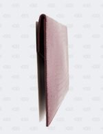 Ysl Burgundy Uptown Clutch In Croco - Embossed Leather