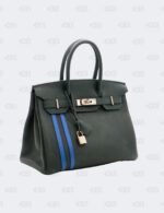 Hermes Birkin 30 Vert Cypress Blue Zellige Officier Togo Swift Leather