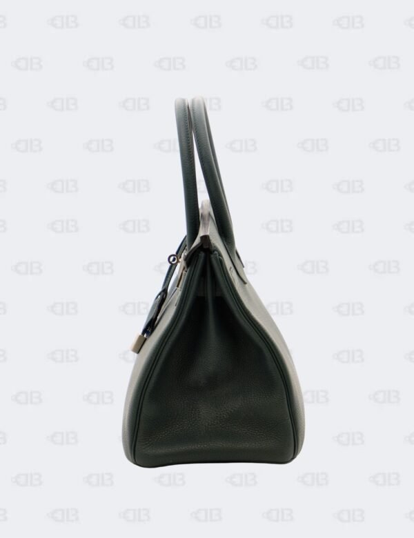 Hermes Birkin 30 Vert Cypress Blue Zellige Officier Togo Swift Leather
