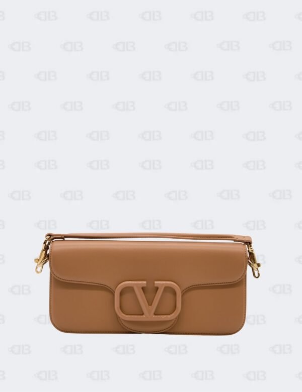 Valentino Garavani Pink/Nude Leather Loco Shoulder Bag