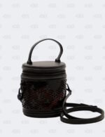 Louis Vuitton Black Patent Calfskin Laced Monogram Cannes Bag