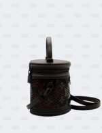 Louis Vuitton Black Patent Calfskin Laced Monogram Cannes Bag